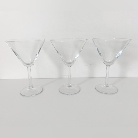 Vintage Martini Glasses with Stem - Set of 3 - Picture 3 of 6